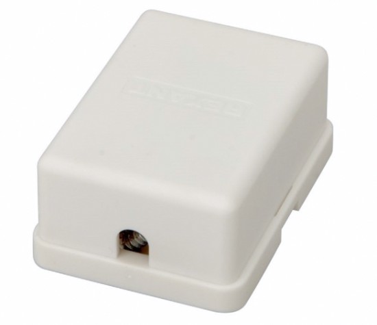 Розетка телефонная REXANT 03-0002 внешняя, 2 порта RJ-14 (6P4C), CAT 3, 50 шт/уп