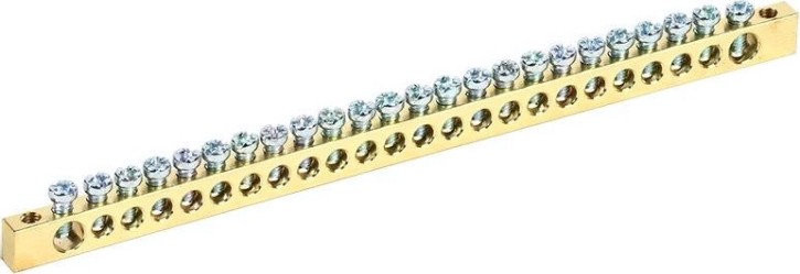 Шина REXANT 11-2371 PEN «земля-ноль» 6х9 мм 24/2, 24 групп