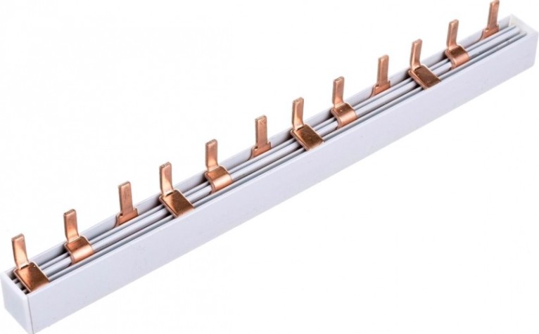 Шина REXANT 3Р 100 А, 11-2256 соединительная типа PIN 12 штырей, 22 см. [11-2256]