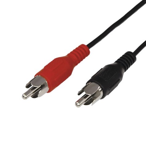Шнур REXANT 17-0108 2 RCA-2 RCA, 10м, черный (10 шт/уп)