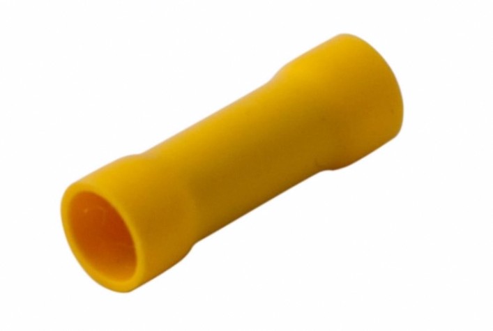 Соединительная гильза REXANT 08-0731 (уп. 100 шт) изолированная L-26 мм 4-6 мм², желтая [08-0731]