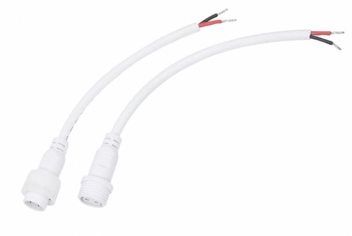 Соединительный кабель REXANT 11-9820 (2pin) герметичный (IP67) 2х1,0мм, белый Соединительный кабель REXANT 11-9820 (2pin) герметичный (IP67) 2х1,0мм, белый