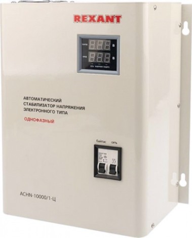 Стабилизатор напряжения однофазный REXANT АСНN-10000/1-Ц настенный [11-5011]