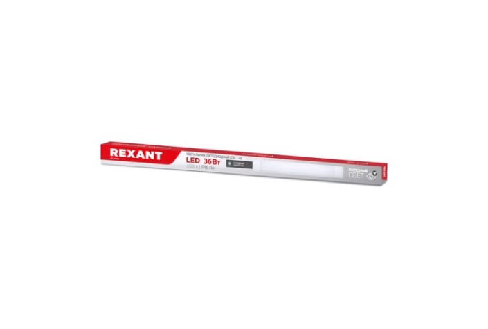 Светильник линейный REXANT СПО ОПАЛ IP20 36Вт 185-265В 6500К, холодный свет 1,2м [607-002]
