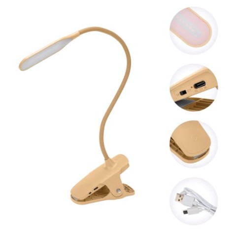 Светильник настольный REXANT 609-037 Click 4Bт, LED, 4000к, диммируемый, кремовый