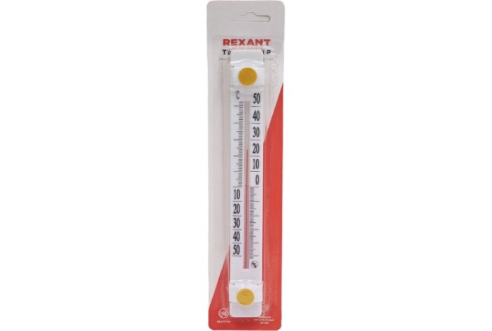Термометр оконный REXANT 70-0500 Солнечный зонтик, крепление на липучке