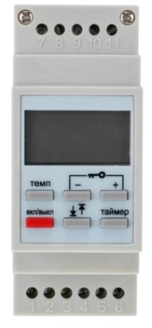 Терморегулятор для теплого пола REXANT RX-257 цифровой, програм.c диапазонами работы [51-0821]