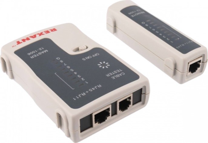 Тестер кабельный REXANT RX-468 rj-45+rj-11 [12-1006]
