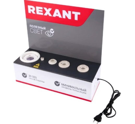 Тестер REXANT 604-801 для проверки ламп под напряжением AC 220V
