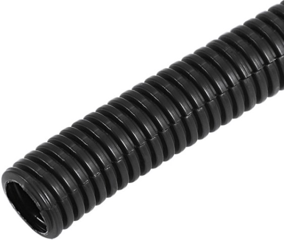 Труба гофрированная REXANT 16-1061 (50м/уп.) автомобильная ППНГ ø12,4мм, разрезная, негорючая [16-1061]