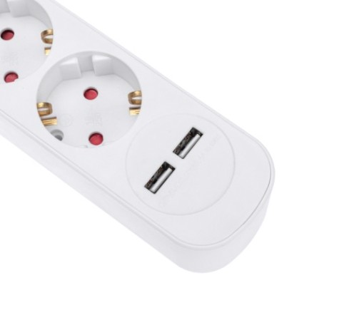 Удлинитель REXANT 13-4036 STANDARD 5 гнезд, 5м, 3х1,0мм², с/з, с выкл. 2USB Удлинитель REXANT 13-4036 STANDARD 5 гнезд, 5м, 3х1,0мм², с/з, с выкл. 2USB