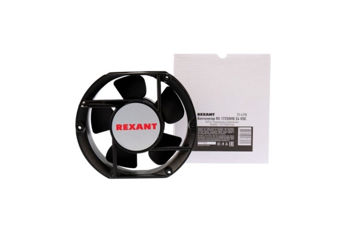 Вентилятор REXANT 72-4170 RX 17050HB, DC 24B Вентилятор REXANT 72-4170 RX 17050HB, DC 24B