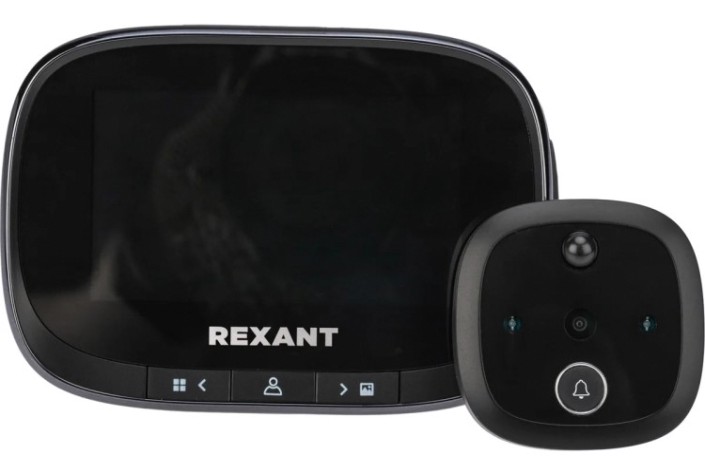 Видеоглазок дверной REXANT 45-1115 с цветным LCD-дисплеем 4.3" (DV-115) Видеоглазок дверной REXANT 45-1115 с цветным LCD-дисплеем 4.3" (DV-115)