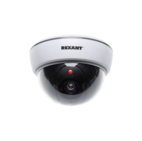 Видеокамера муляж REXANT 45-0210 внутренняя, купольная, белая Видеокамера муляж REXANT 45-0210 внутренняя, купольная, белая