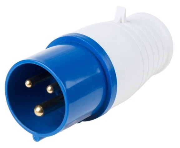 Вилка REXANT 11-8900 013 переносная 2Р+РЕ 16А 220В IP44
