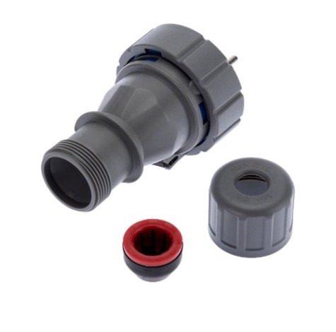 Вилка REXANT 111-013 прямая влагозащищенная 2P+PE, 16A, IP68