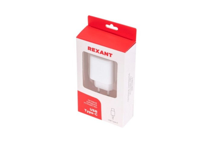 Зарядное устройство REXANT 18-2225 сетевое USB QC (20w) + Type C PD (20W), белое